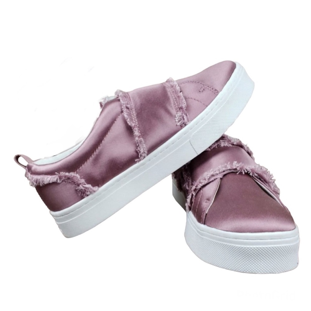 Sam Edelman Sateen Frayed Platform Sneaker Women’s Sizes 7.5 & 9 NWOB - Picture 12 of 14